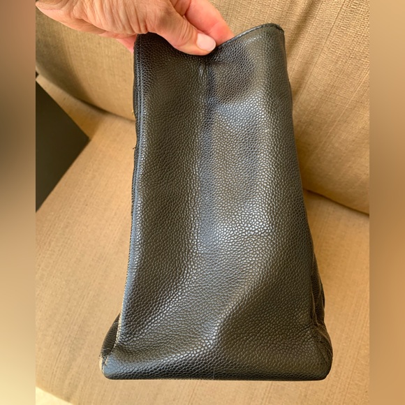 CHANEL Grand Shopper Tote Black Gold AUTHENTIC - Picture 11 of 15